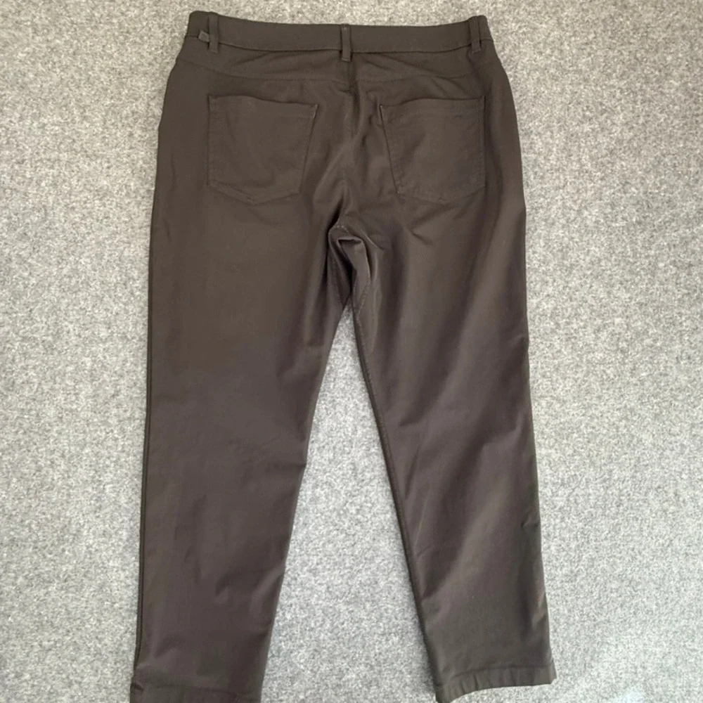 Lululemon ABC Classic Fit 5-Pocket Pant 36x29 Black Warpstreme Office Casual